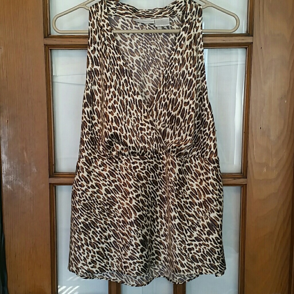 Worthington Animal Print Cami/Tank Size 16